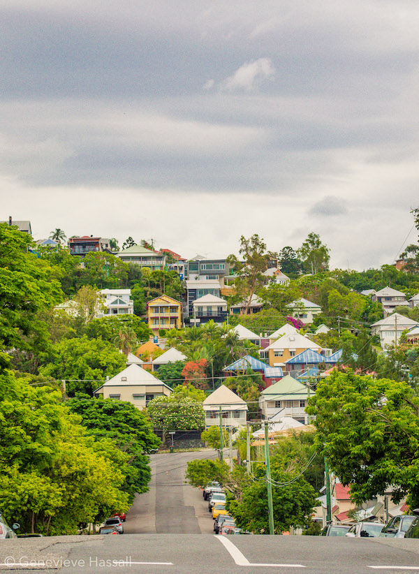 Queenslander houses in Paddington Brisbane