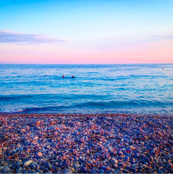 Nice beach sunset