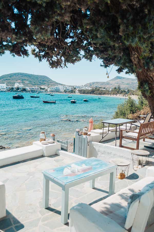 Breakfast in pollonia milos greece