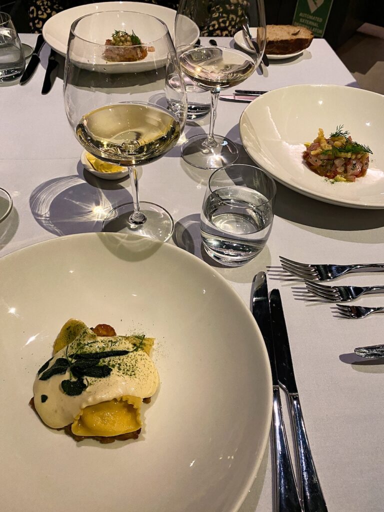 dinner at port philip estate restaurant
