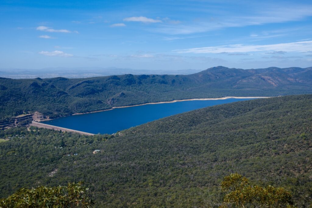 View over Lake Bellfield from the Lakeview Lookout